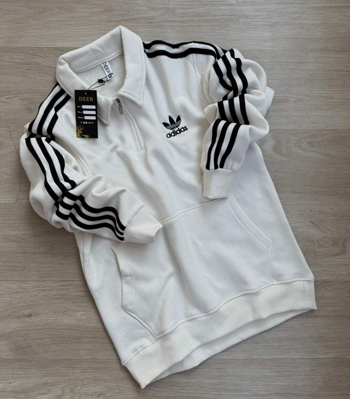 تريكو اديداس ابيض