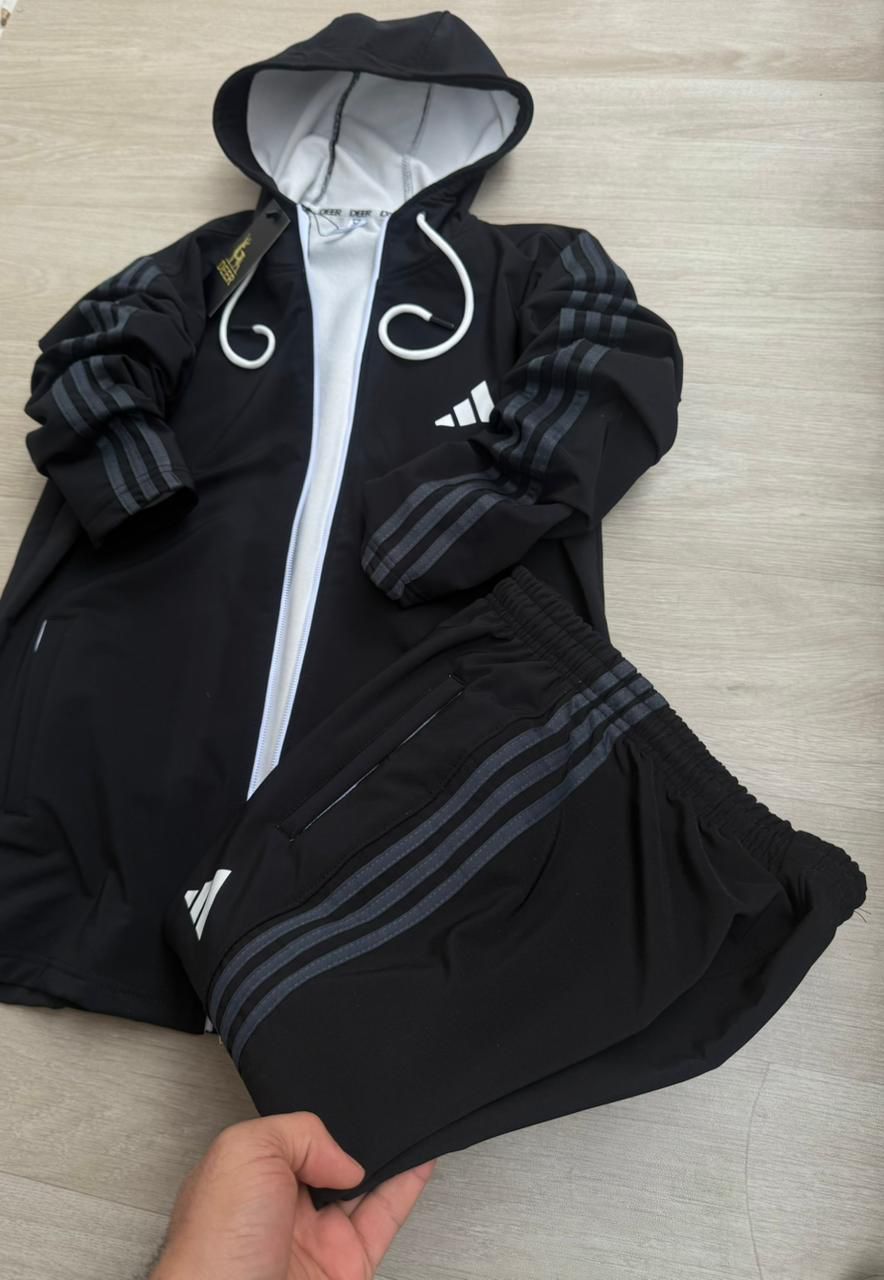 ترنج اديداس اسود مبطن