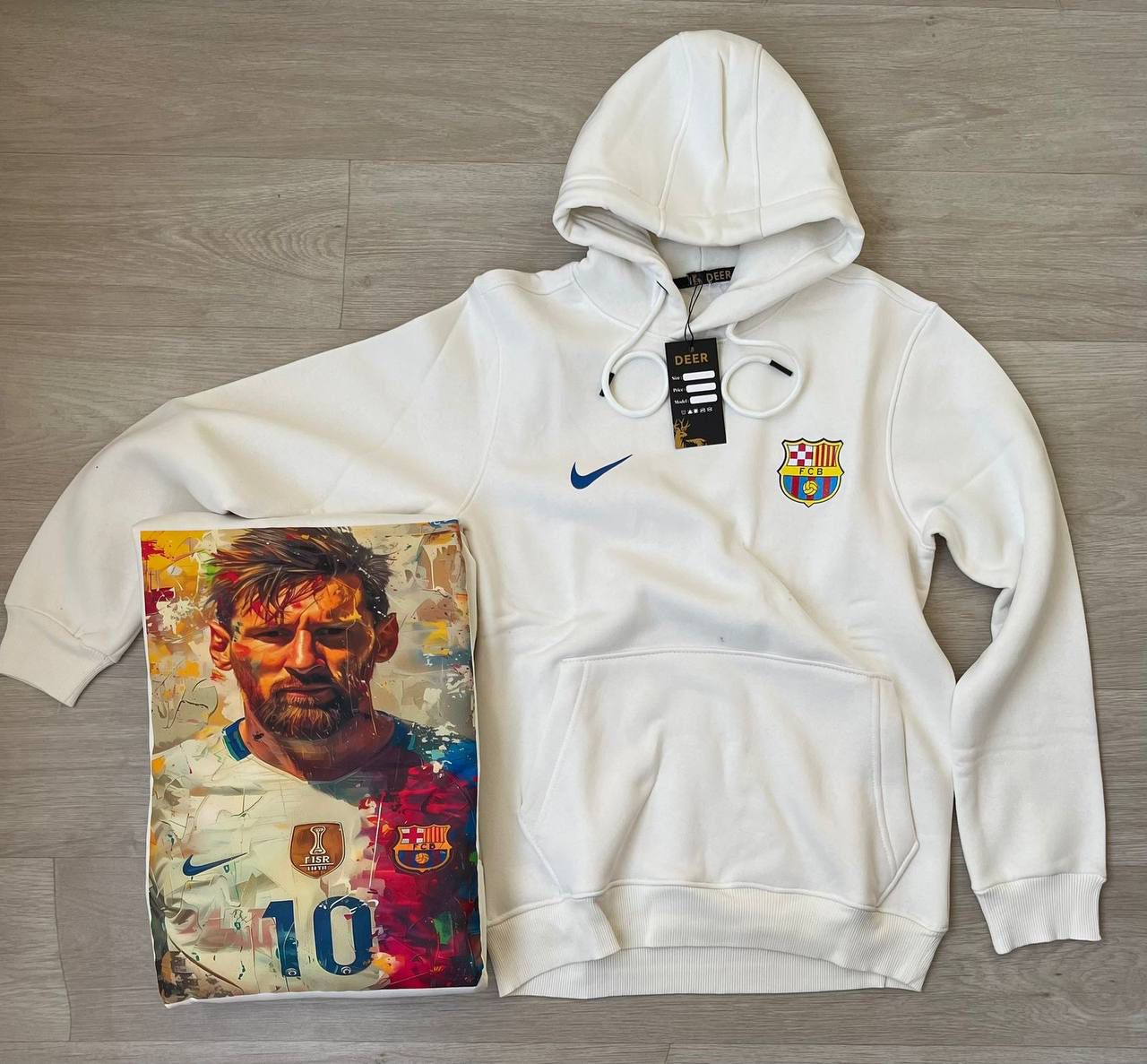 هودي ميسي ابيض thumbnail